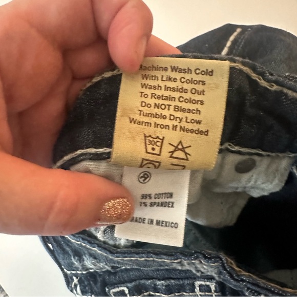 Big Star Darker Wash Y2K Inspired Maddie Boot Embroidered Pockets Jeans Size 25 - Picture 9 of 16